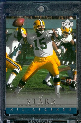 2000 Upper Deck Legends # 23 Bart Starr Green Bay Packers Football Card - Mint Condition - Shipped In Protective ScrewDown Display Case!