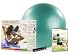 Stott Pilates Stability Ball Plus Gift Pack with DVD (Green, 65 cm)