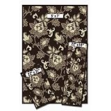 Achim X817-373-D - Capri 3 Piece Rug Set - Floral Whisper - Chocolate by 