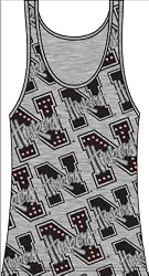 Nebraska - Rhinestone Tanktop