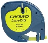 519aanHHBgL. SL160  DYMO   Plastic tape   black on yellow   Roll (1.2 cm x 4 m)   1 roll(s)
