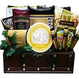 Art of Appreciation Gift Baskets The Good Life Gourmet Food Chest with Smoked Salmon