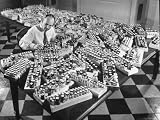 Test Tubes Surrounding Doctor in Cancer Research Lab Photographic Poster Print by Fritz Goro, 24x18