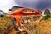 Wallmonkeys Peel and Stick Wall Decals - Old Abandoned Car - Removable Graphic