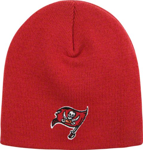 NFL Boys' Tampa Bay Buccaneers Uncuffed Knit Hat (Tampa Bay Buccaneers, Boys 8-20)