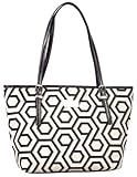Nine West Hex 9 It Girl Small Shopper (Black-Ivory-Black)