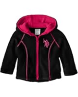 U.S. Polo Assn. Baby Girls' High/Low Hem Polar Fleece Jacket