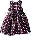 Nannette Little Girls' Taffeta Dress with Velvet Shrug