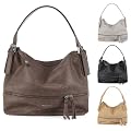 TAMARIS Handtasche, Henkeltasche, 4 Farben, schwarz, cigar braun, camel oder grau