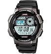 Casio #AE1000W-1BV Men's LCD Digital World Time Sports Watch