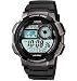 Casio #AE1000W-1BV Men's LCD Digital World Time Sports Watch