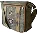 Military Style Canvas Messenger Shoulder Bag Bookbag Olive Green