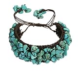 SilberDream Armband Stein Geflecht t�rkis Armreifen SDA001von "SilberDream"