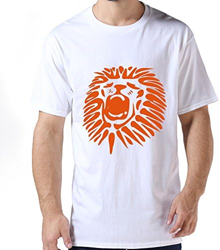 Runy Mens Roaring Lion HeadVector Design Tee Shirts Size S ColorWhite