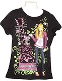 Hannah Montana Little Girls Sparkle Black T-shirt
