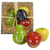 Happy Fruities Set of 3 Fruit Candles in a Crate