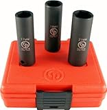 Chicago Pneumatic SS413DTW 1/2 Drive 3 Piece Metric Thin Wall Impact Socket Set [並行輸入品]