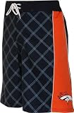 Denver Broncos Plaid Print Swim Trunks