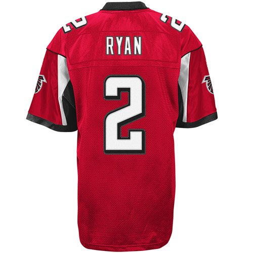Atlanta Falcons #2 Matt Ryan Red Jerseys Authentic Football Jersey Size 48-56 (Please Select the Size When You Order, Can Do Drop Shipping)
