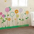 Garden Flowers - Large Wall Decals Stickers Appliques Home Decor