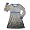 Lipstik - Girls Long Sleeve Heart Print Dress, Blue, Gold, Heathered Grey (Size 7)