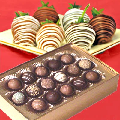 I Love You 6 Strawberry & 6 Truffle Gift Set