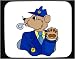 Mouse Pad with cop, dog, police
