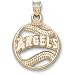 Los Angeles Angels MLB New Pierced Baseball Pendant (14kt)