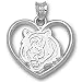 Cincinnati Bengals NFL Head Heart Pendant (Silver)