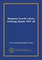 Magnetic hourly values, Fanning Island, 1957-58