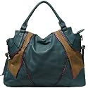 mala-bags - Taupe hobo handbag with Snake skin piping