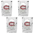 Montreal Canadiens NHL 4pc Square Shot Glass Set by Great American Products