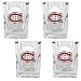Montreal Canadiens NHL 4pc Square Shot Glass Set
