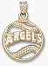 Los Angeles Angels MLB New Pierced Baseball Pendant (14kt)