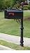 The Hampton Aluminum Mailbox and Post System, Black The Hampton Aluminum Mailbox and Post System, Black