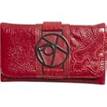 Fox Racing Outlaw Girls Checkbook Casual Wallet w/ Free B&F Heart Sticker - Red / One Size