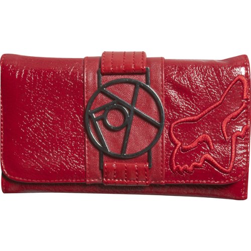 fox racing outlaw girls checkbook casual wallet red one size cheap price