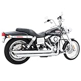 IMAGE OF Freedom Performance American Patriot (LG) Slash Chrome Exhaust for 1991-2005 Harley Davidson Dyna
