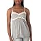 Juniors' Mossimo Supply Co. Lace Tank - Heather Gray