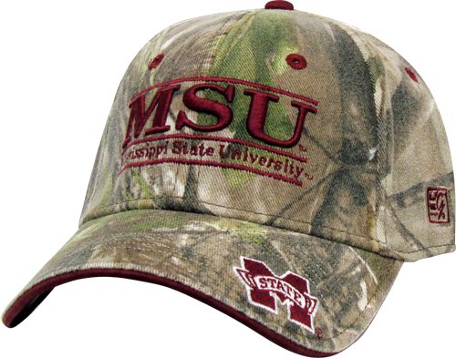 Mississippi State Realtree Camo Stretch- Fit with Classic Bar Design Hat