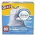 Glad OdorShield Tall Kitchen Drawstring Trash Bags, Fresh Clean, 13 Gallon, 80 Count
