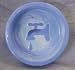 Melia Blue Watercolor Tap Design Ceramic Dog Bowl-LARGE