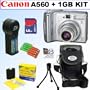 Canon PowerShot A560 7.1MP Digital Camera + 1GB Accessory Kit