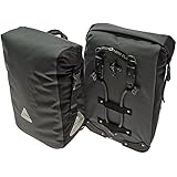 Axiom Monsoon Aero DLX 35 Pannier Set, Grey/Black
