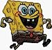 Search : Spongebob Squarepants - Spongebob Running - Embroidered Iron On or Sew On Patch