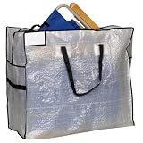 Household Essentials 2622 Carrying Tote Bag with Black Trim, Large