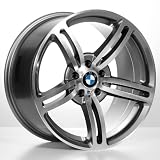 19 Bmw Wheels - Matte Silver Face W Matte Black Lip-(4Pcs) by Audio City Wheels