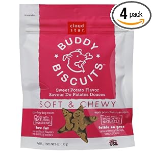 Click to buy Dog Training Treats: Cloud Star Soft and Chewy Sweet Potato Buddy Biscuits from Amazon!