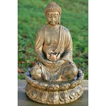 Brunnen Zimmerbrunnen Gartendeko Buddha 50cm