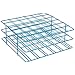 Bel-Art Scienceware 187940002 Blue Epoxy-Coated Steel Poxygrid 50mL Centrifuge Tube Rack, 9" Length x 9" Width x 3-1/2" Height, 36 Places